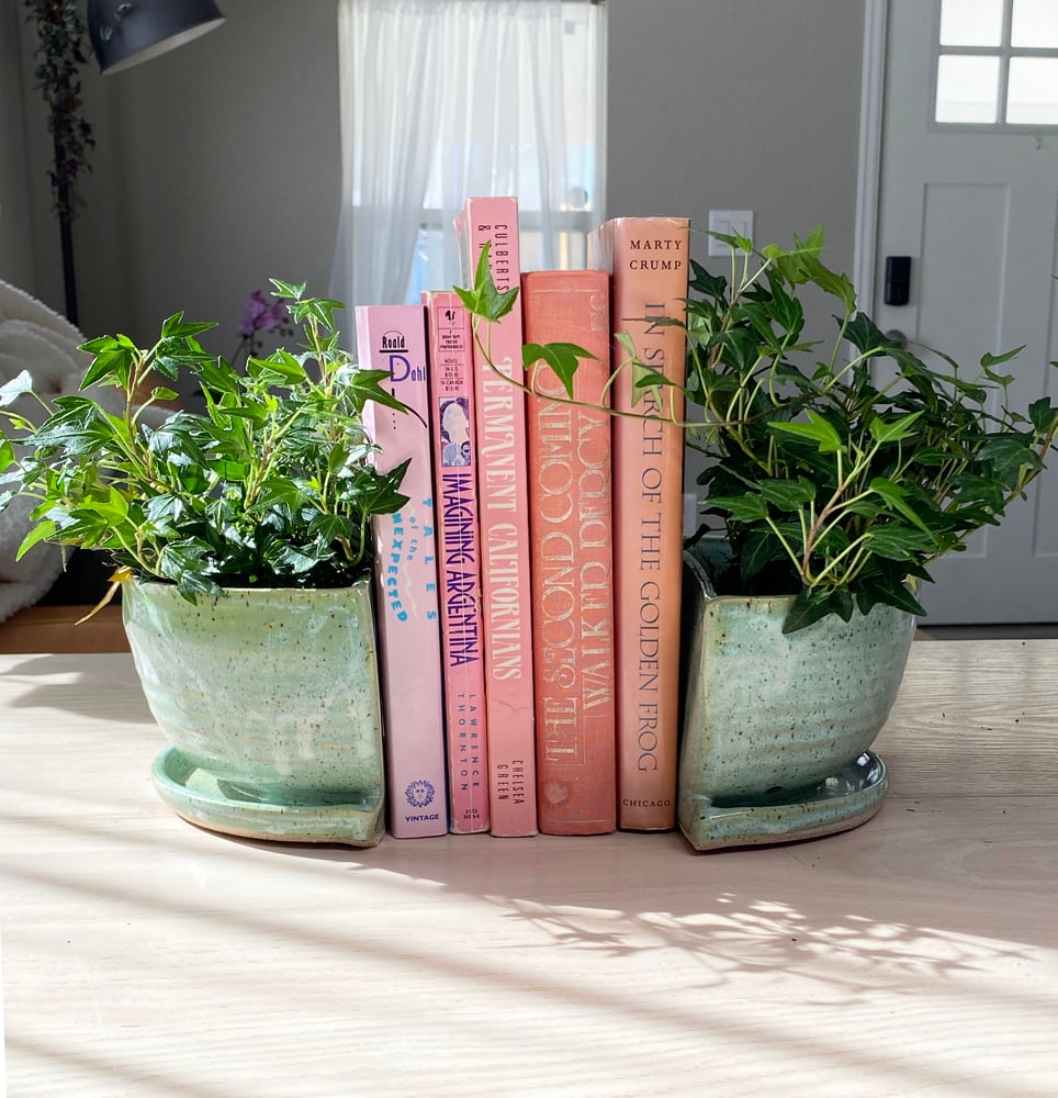 book planter pot Bookend Planters