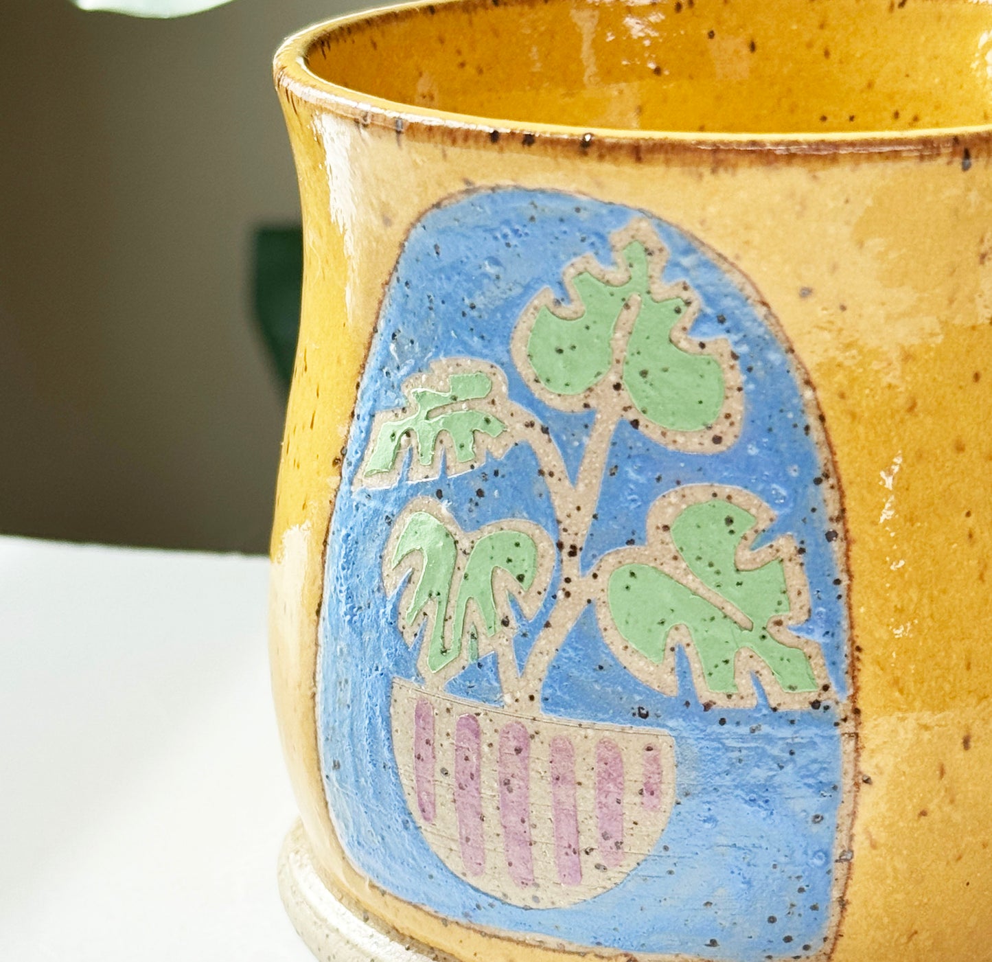 Large Monstera Mug