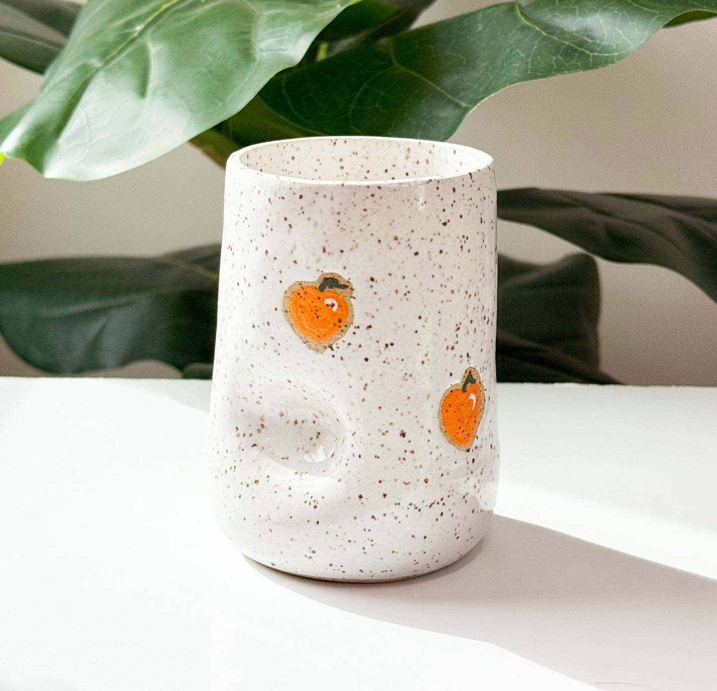 Peach Thumb Cup
