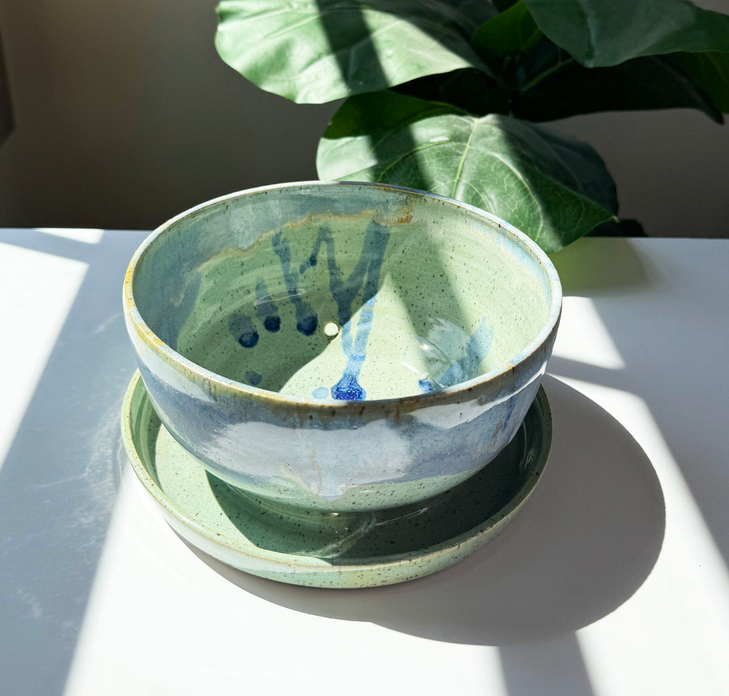 7 in Seafoam Planter
