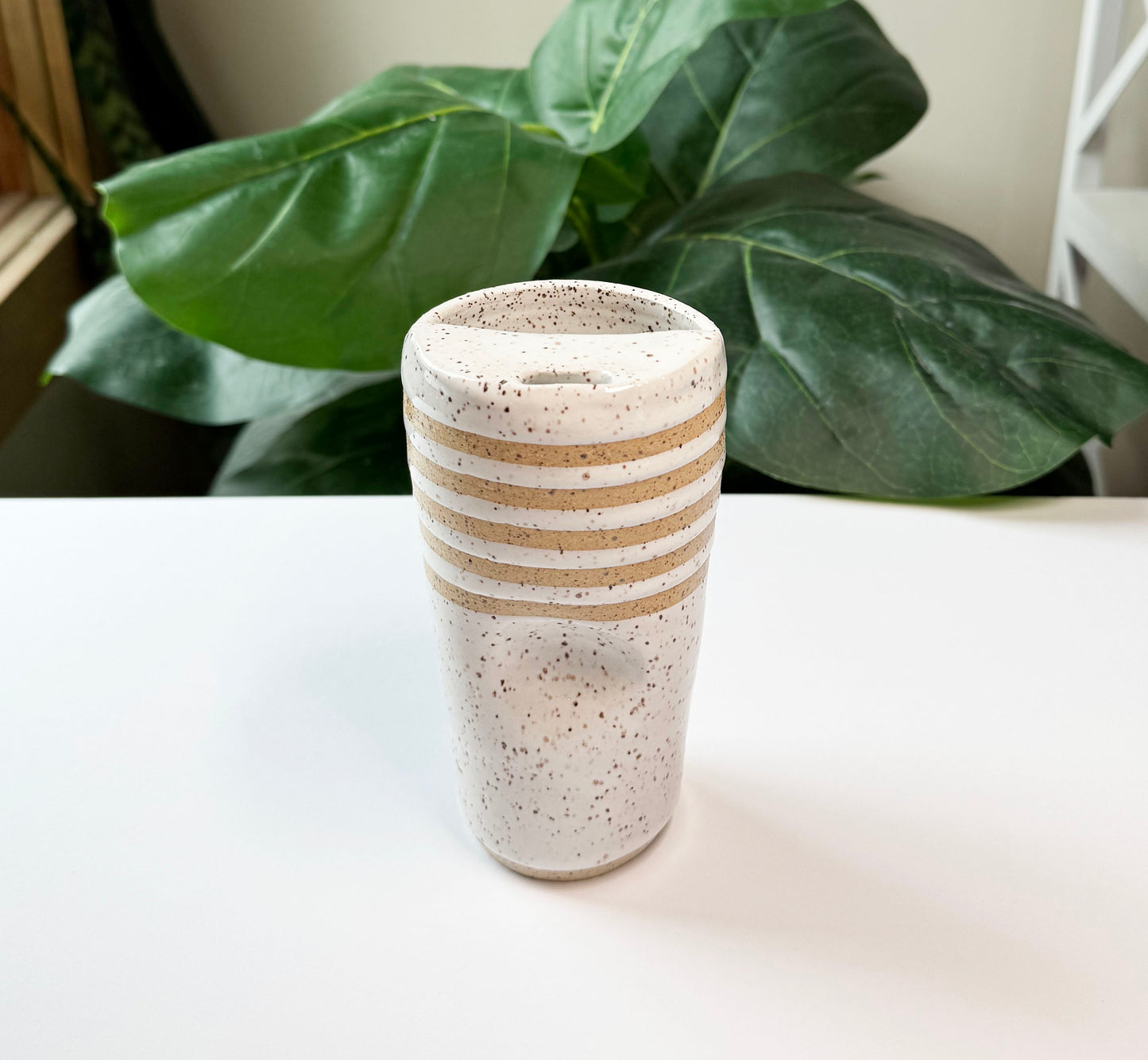 Striped To-Go Cup