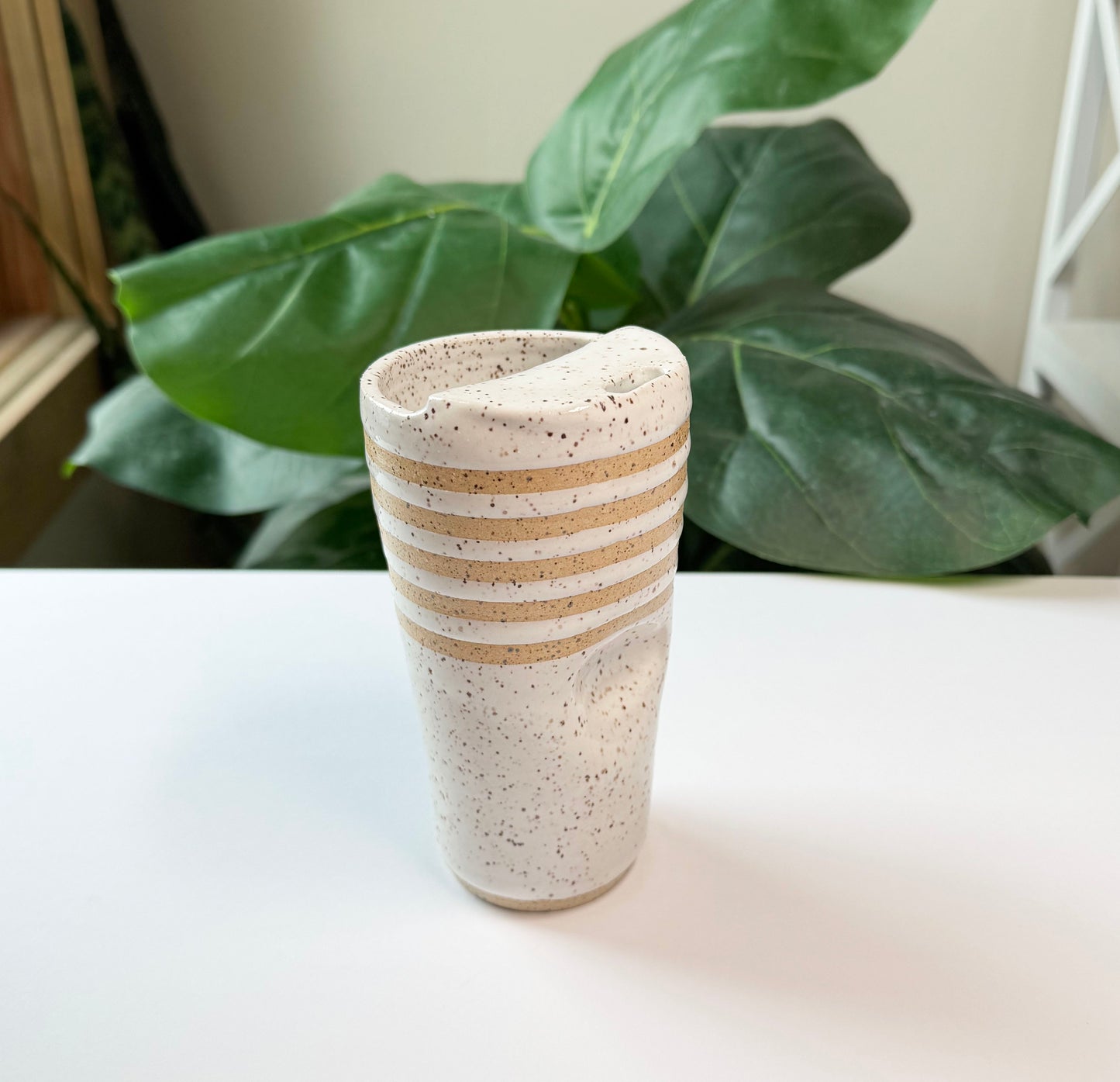 Striped To-Go Cup