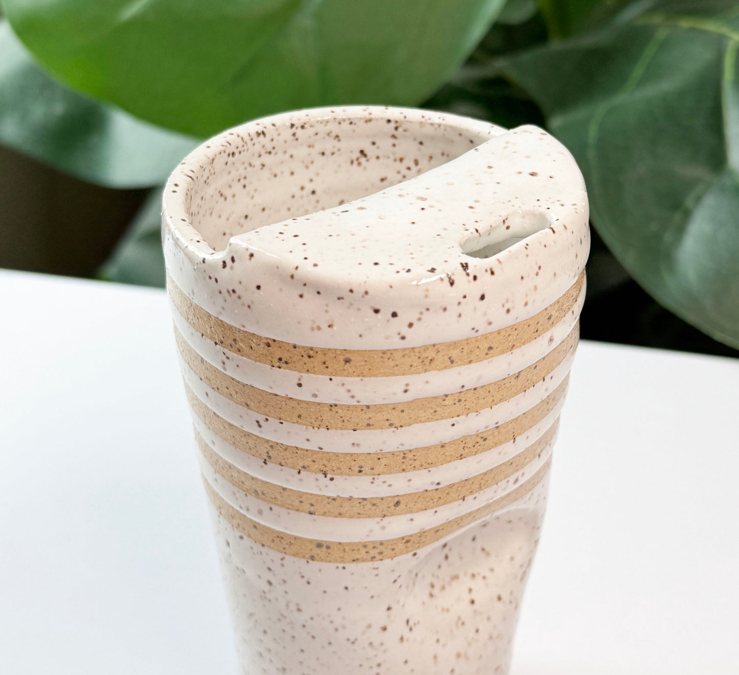 Striped To-Go Cup