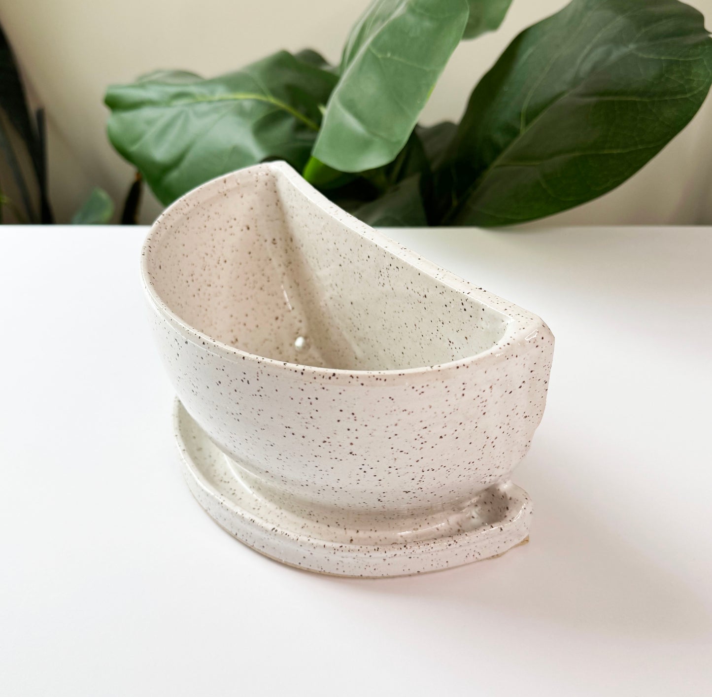 White Bookend Planter (Single Side) NOT A SET