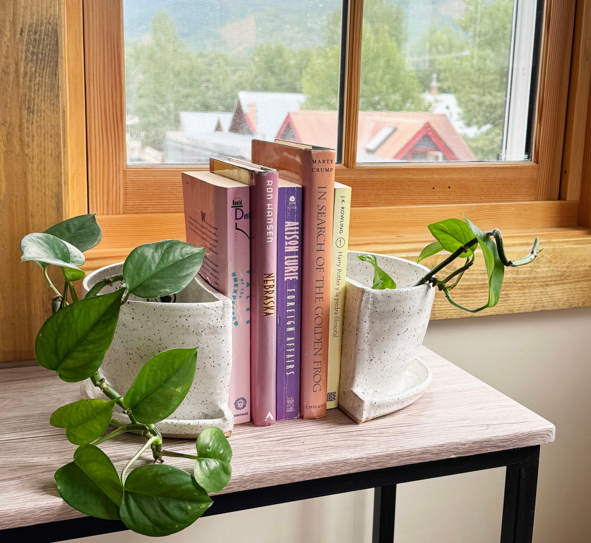 plant pot bookends Bookend Planters