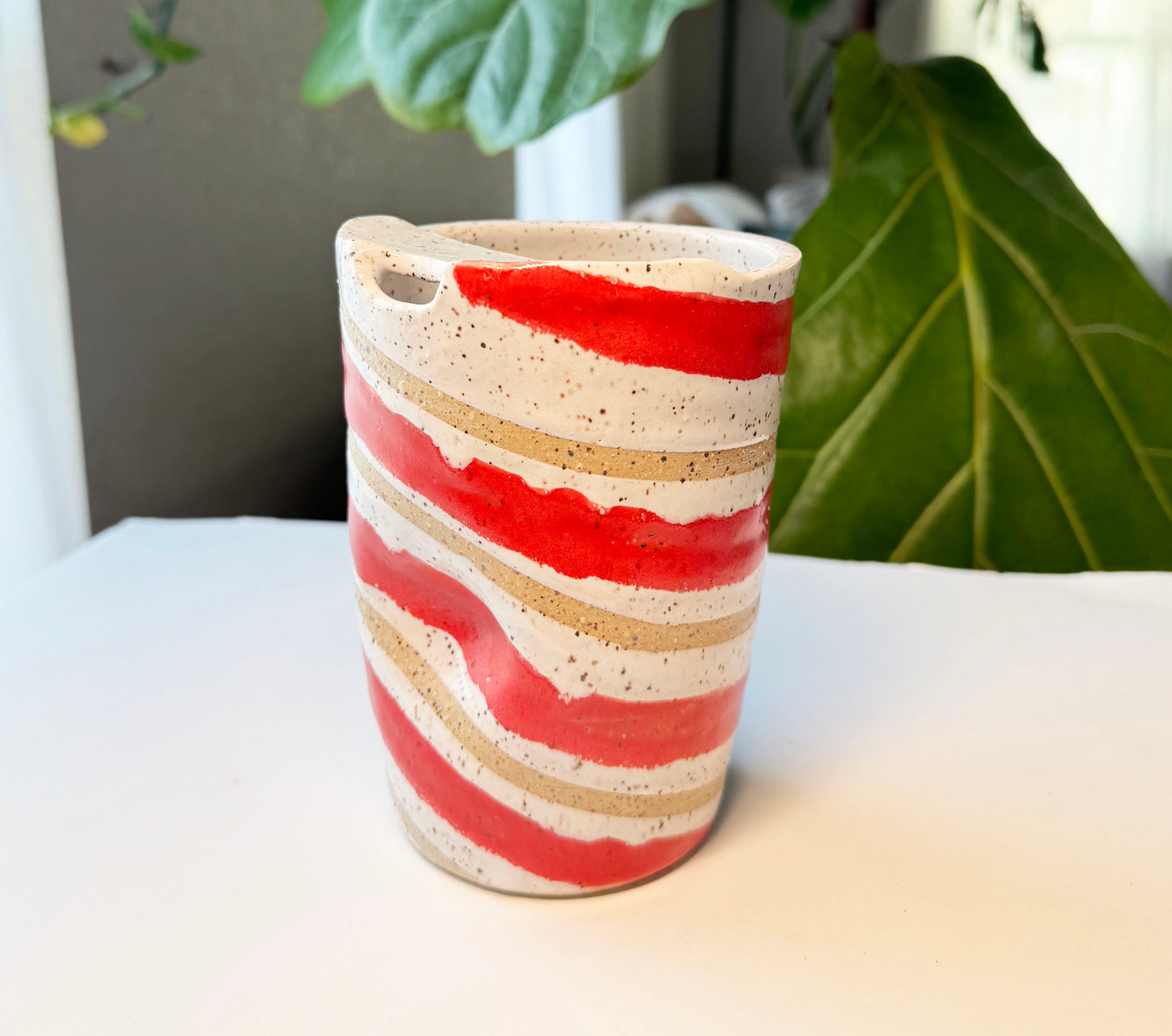 Candy Cane To-go Thumb Cup