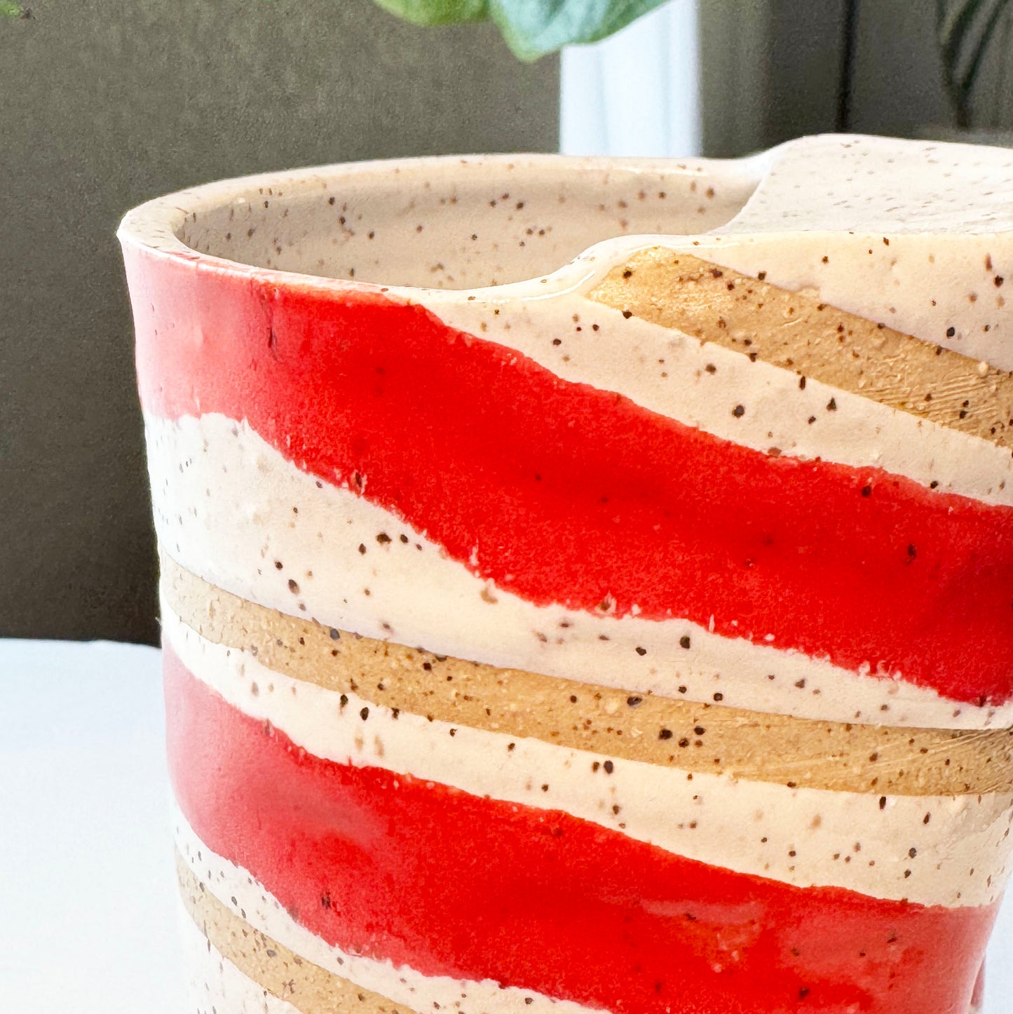 Candy Cane To-go Thumb Cup