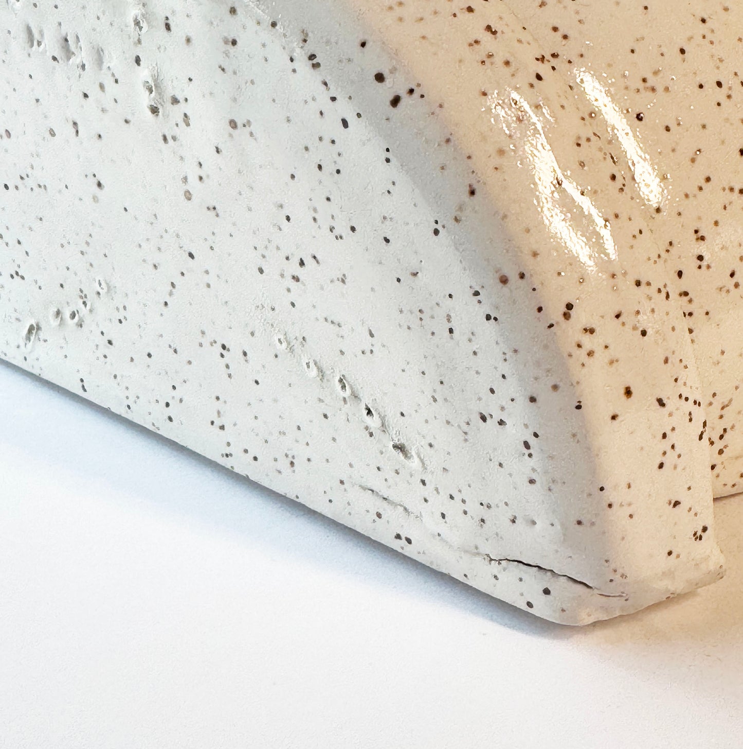 Slightly Flawed White Bookend Planters