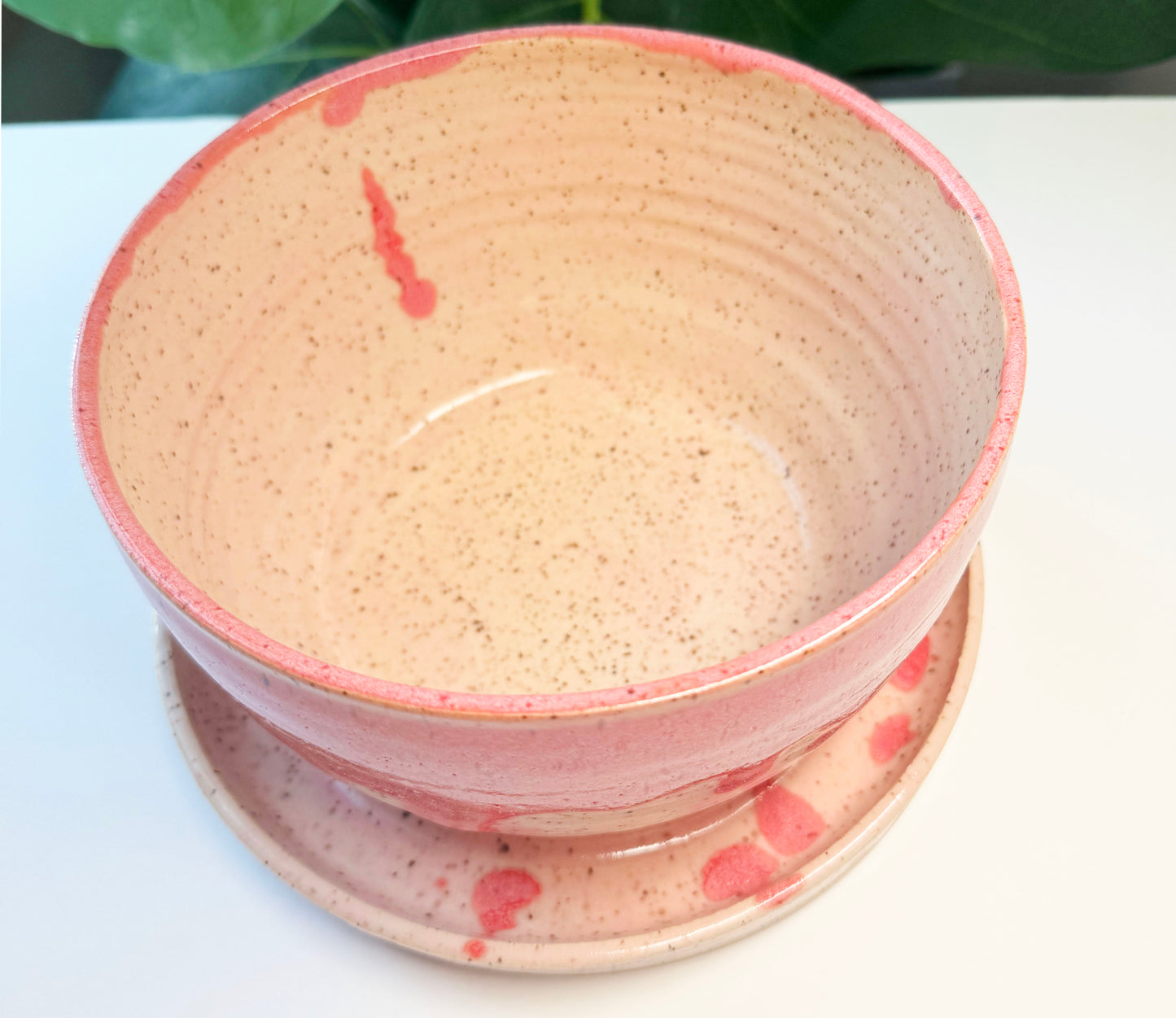 7 in Pink on Blush Planter