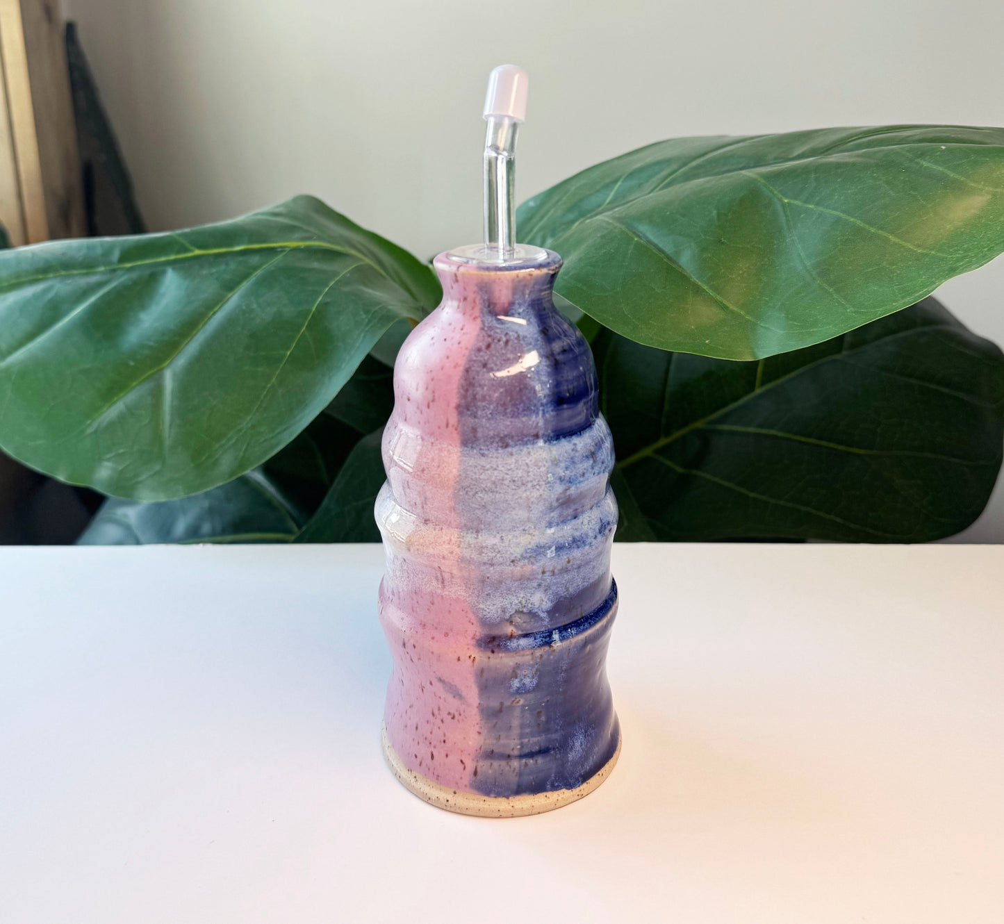 Purple Olive Oil Cruet