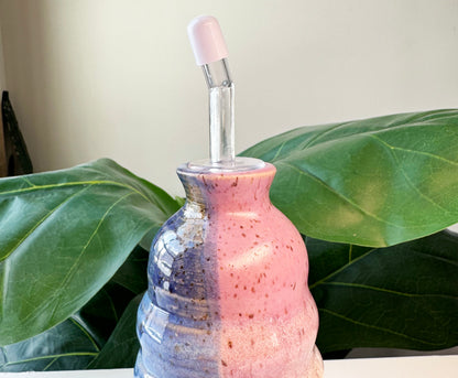 Purple Olive Oil Cruet