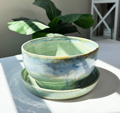 7 in Seafoam Planter