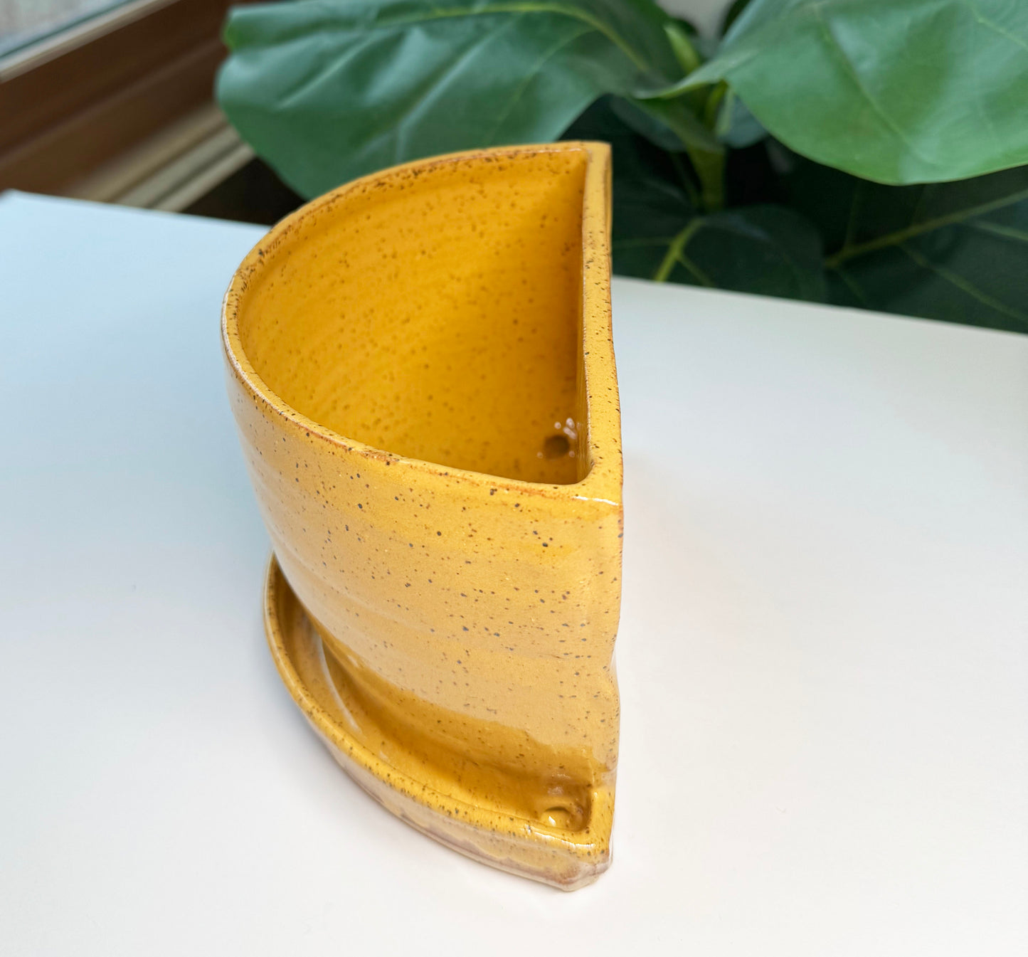 Yellow Bookend Planter (Single Side) NOT A SET