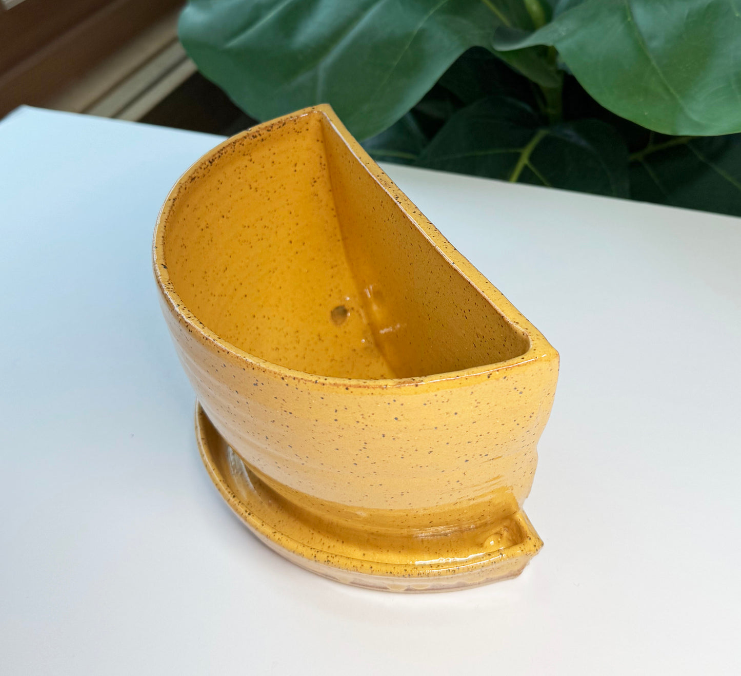 Yellow Bookend Planter (Single Side) NOT A SET