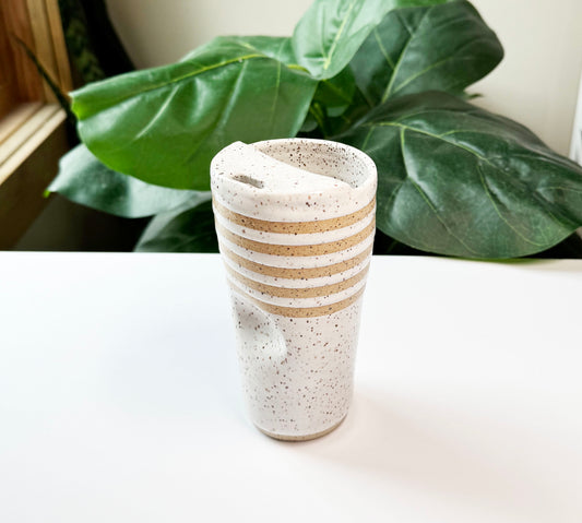 Striped To-Go Cup