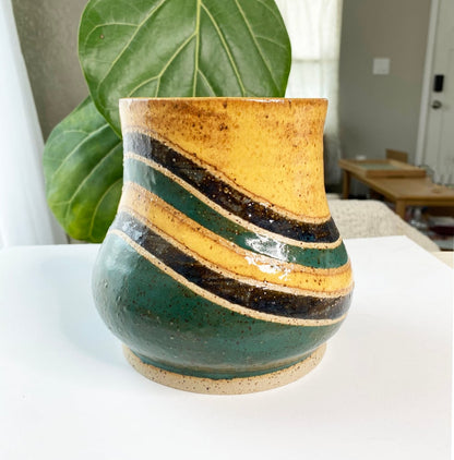 Large Striped Vase