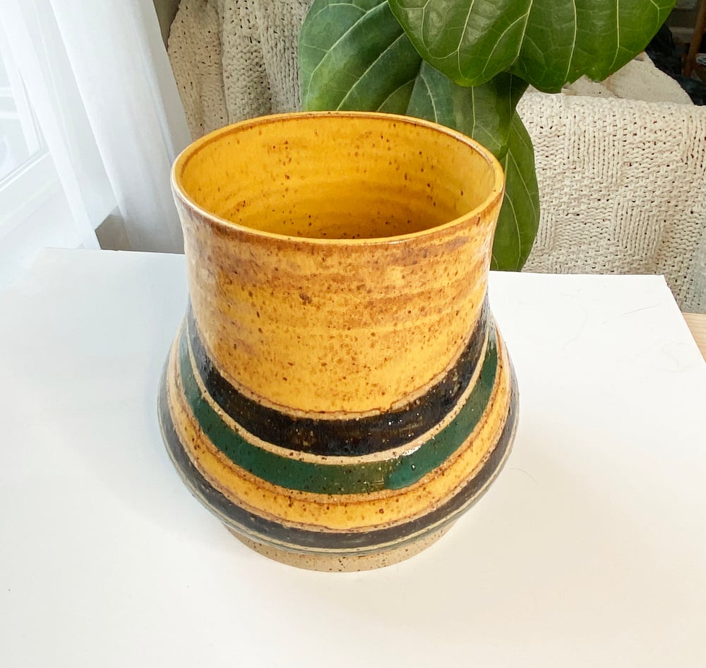 Large Striped Vase