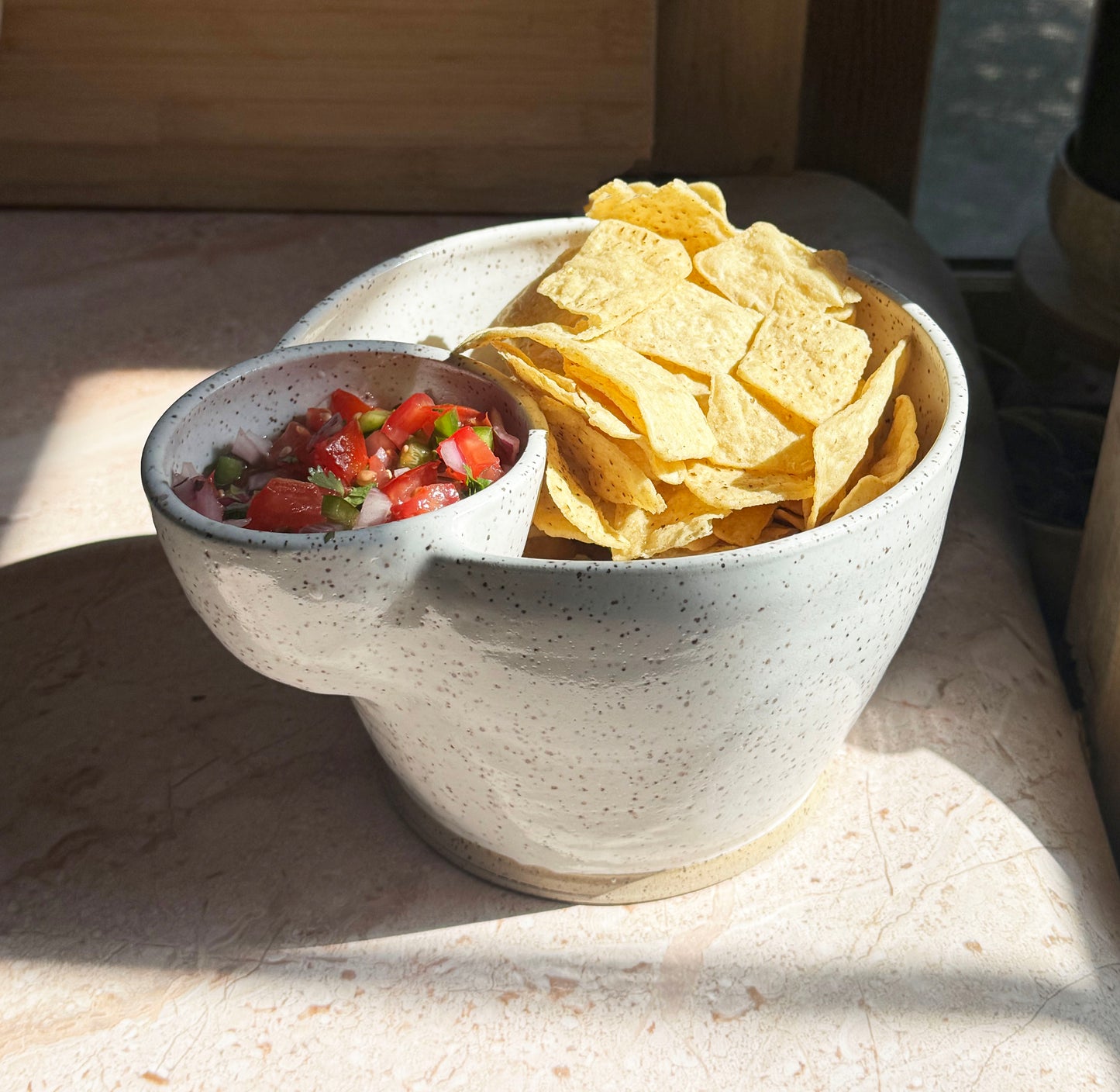 Plain Chip & Dip Bowl (NO CUSTOMIZATION)