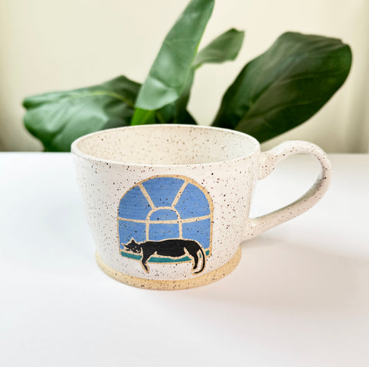 Large Window Cat Mug
